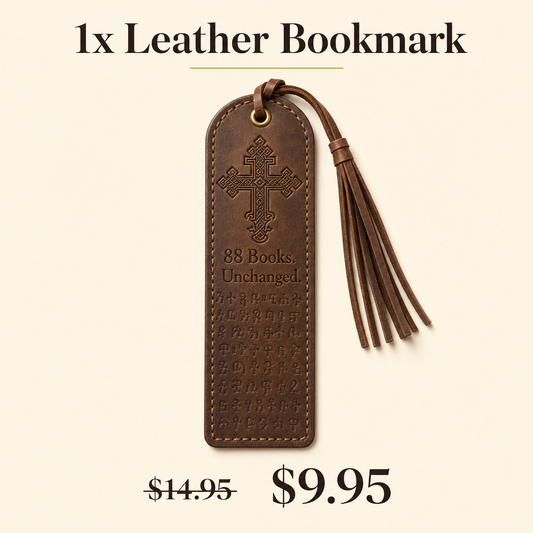 Ethiopian Leather Bookmark